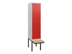 Dubbeldekse dekenkist,HxBxD 1950x400x815mm,1x2vak.,vak B 400mm