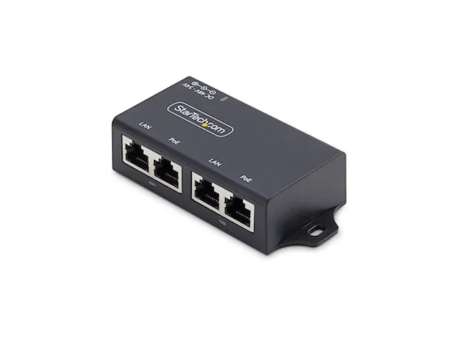 2-Port Gigabit Midspan PoE+ Injector 10/100/1000Mbps