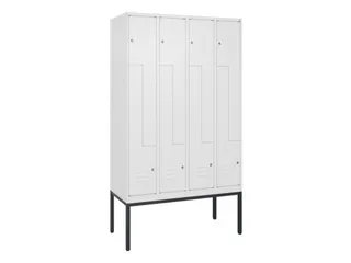 Z-garderobekast,HxBxD 2120x1200x500mm,vak B 150/300mm,cil.-slot - 1