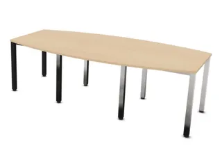 vergadertafel,HxBxD 740x2400x1200mm,vatvormig,NE-esdoorn - 1