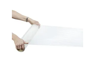 Handwikkelfolie Transparant 450mmx300m 15 µm per rol - 2