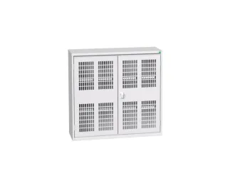 wandkast 1000x1050x350mm 2xStalen bodem sokkel Ral 7035 front Ral 7035 - 1