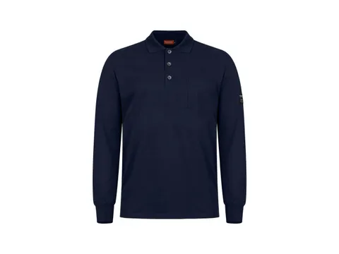 Tranemo 5945 FR/AST polo, marineblauw, maat XL, per stuk