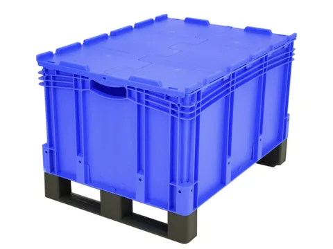 Euronorm Stapelkrat Pp 438x800x600mm 165l Dubbele Bodem Sledepoten