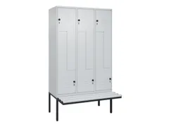 Z-garderobekast,HxBxD 2120x1200x815mm,6vak,vak B 400mm,draaigrendel