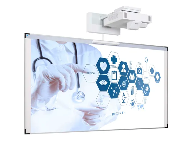 Projectiebord 126x231cm 16:9 mat wit Extraflat finger touch