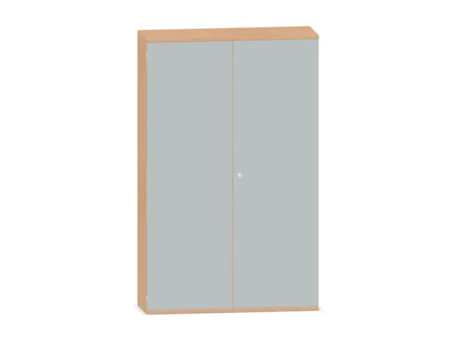 Kantoorkast 1920x1000x430mm Decor Romp Beuken Decor Front Lichtgrijs