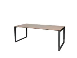 Domino Plus Bureau Hoogte Verstelbaar 2000x900mm Hav/Kers 25mm Zwart