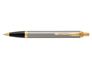 Balpen Parker IM Brushed Metal GT Medium Blauwe inkt - 3