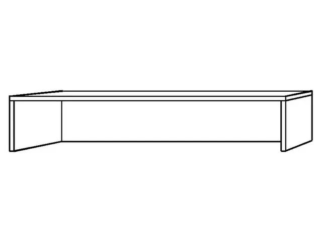 comptoir superposable,HxlxP 350x1600x320mm,bois,noyer