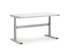 ESD-montagetafel,HxBxD 630-1270x1500x800mm,blad gelamineerd grijs