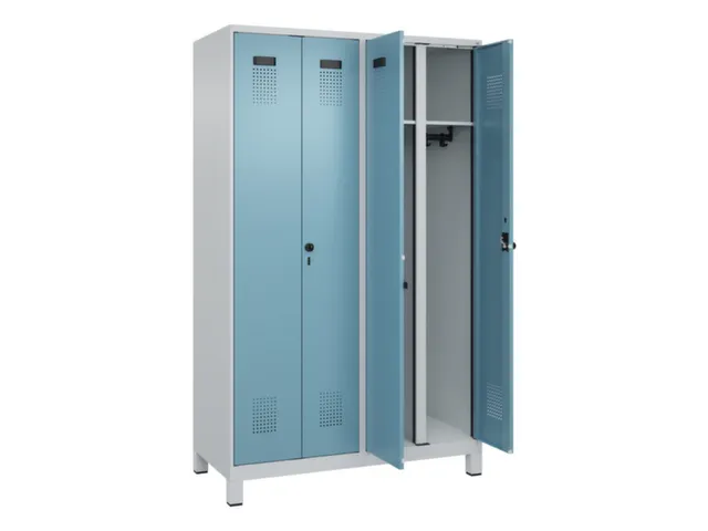 locker voor scheiding van kleding,HxBxD 1950x1200x500mm,4vak