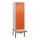 PBM-locker met bank,HxBxD 2120x600x815mm,2vak,vak B 300mm,cil.-slot