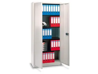 kantoorkast openslaande deuren 1806x914x400mm Stalen Zilverkleurig - 4