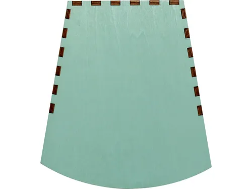 Tafelklok NeXtime Rocky 19.5x18x8.8 cm hout turquoise