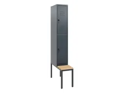 Dubbeldekse dekenkist,HxBxD 1950x300x815mm,1x2vak.,vak B 300mm