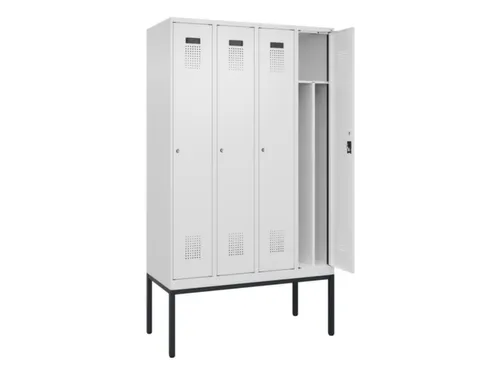 locker voor scheiding van kleding,HxBxD 2120x1200x500mm,4vak