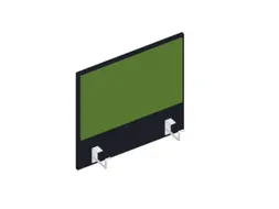 baliepaneel,v. bureau,aanbouw links,B 600mm,CC-zwart,BN7048-groen
