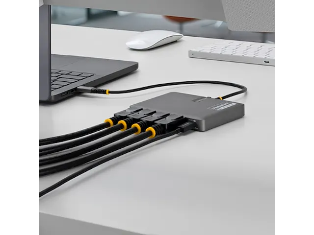 USB-C naar Quad-Monitor Adapter 4K 60Hz DisplayPort