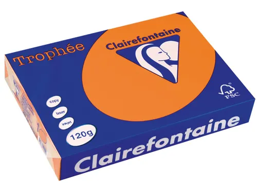 Trophée Pastel gekleurd papier A4 120 gram 250vel Oranje