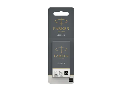 Inktpatroon Parker Quink zwart blister à 10 stuks