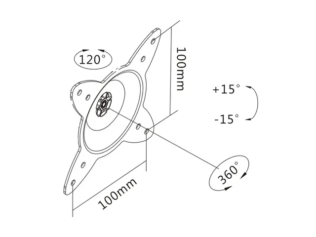 Universele Muurbeugel met draaifunctie