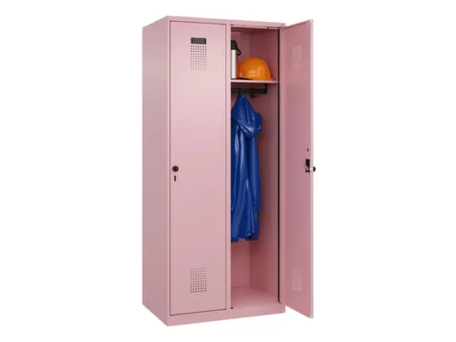 locker,HxBxD 1850x800x500mm,2vak,vak B 400mm,draaigrendel