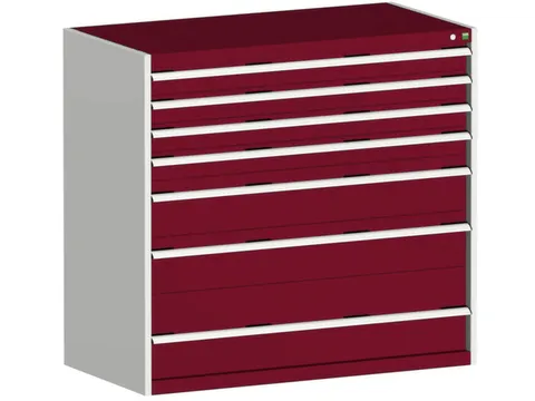 ladekast 1200x1300x750mm 7laden zware lasten RAL7035 front RAL3004