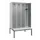 locker met bank,HxBxD 2120x1200x815mm,4vak,vak B 300mm,cilinderslot