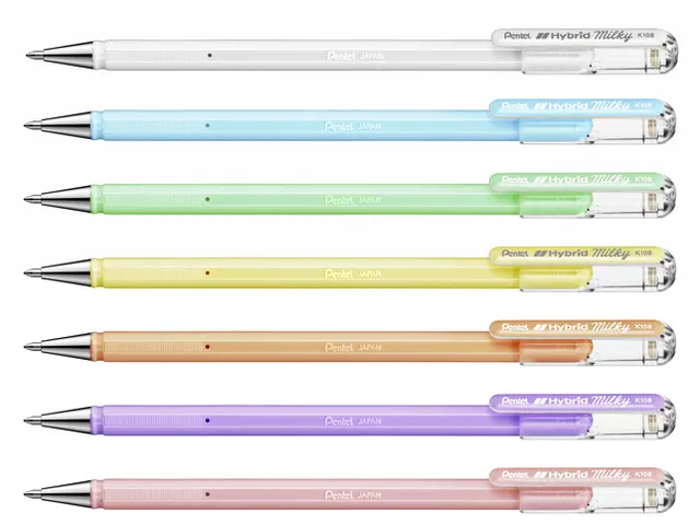 Gelschrijver Pentel K108-P 0.5mm pastel wit