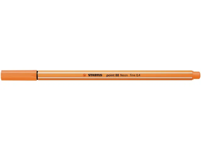 Fineliner STABILO point 88/054 neon oranje 0.4mm