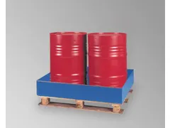 Palletopzetbak 2x 200l Opvangvol. 210l Staal 240x 1250x 820mm Ral 5015