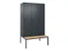 locker voor scheiding van kleding,HxBxD 2120x1200x815mm,3vak