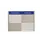 Menoor In-Uit bord 10 namen Aluminium Aanwezig/Afwezig Blauw