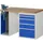 werkbank,HxBxD 890x1250x700mm,beukblad,draagverm. 750kg,2containers