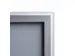 Cadre clipsable 70x100cm Coins biseautés 32mm Argent