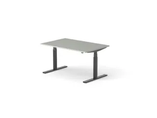 Elektrisch ihv bureau HxBxD 640-1300x1400x1000mm blad grijs - 1