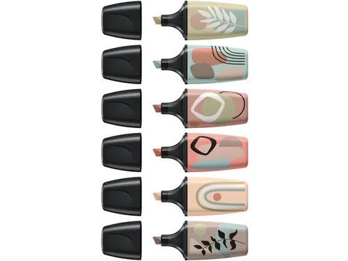 Markeerstift STABILO BOSS naturevibes assorti 6 stuks