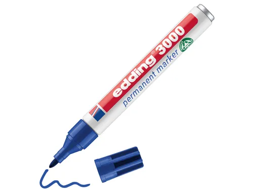 Viltstift edding 3000 creatief rond 1.5-3mm assorti blister à 4 stuks