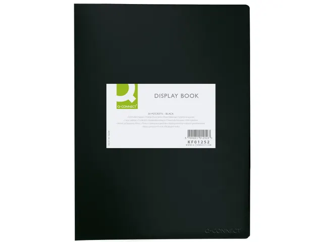 Showalbum A4 PP 20 Tassen Zwart