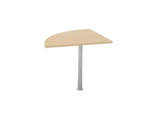 koppelelement voor bureau,90 °,HxBxD 720-840x800x800mm,rond,NE-esdoor - 2