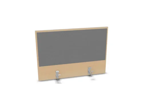 opzetpaneel v. bureau aanbouw achter B 800mm NE-esdoorn BN8078-grijs