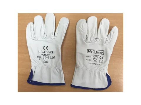 My-T-Gear Dextrium mechanische lederen handschoenen, grijs, maat 6