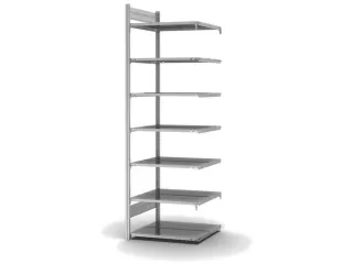 dossierstelling,aanbouwveld,HxBxD 2350x760x635mm,vaklast 90kg - 2