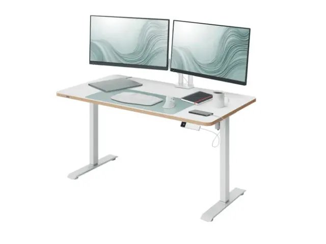 Ergo Zit/Sta bureau 120x70cm elektrisch op voet