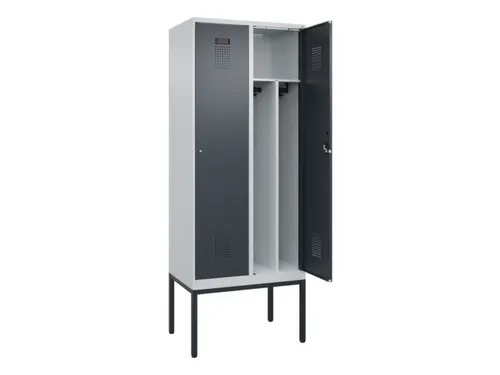 locker voor scheiding van kleding,HxBxD 2120x800x500mm,2vak