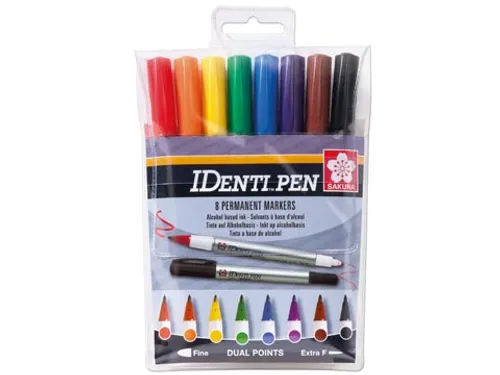 Sakura Merkstift Identi-pen Etui Van 8 Stuks Assorti