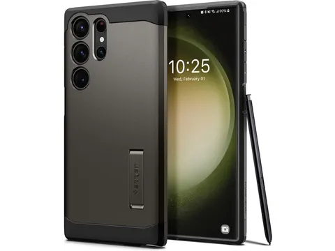 Spigen Tough Armor geschikt voor Samsung Galaxy S23 Ultra Hoesje Back