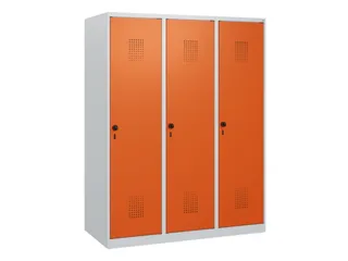 schoollocker,HxBxD 1530x1200x500mm,3vak,vak B 400mm,draaigrendel - 2