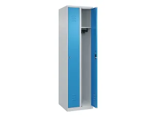 locker,HxBxD 1850x500x500mm,2vak,vak B 250mm,cil.-slot,staand op vloer - 2
